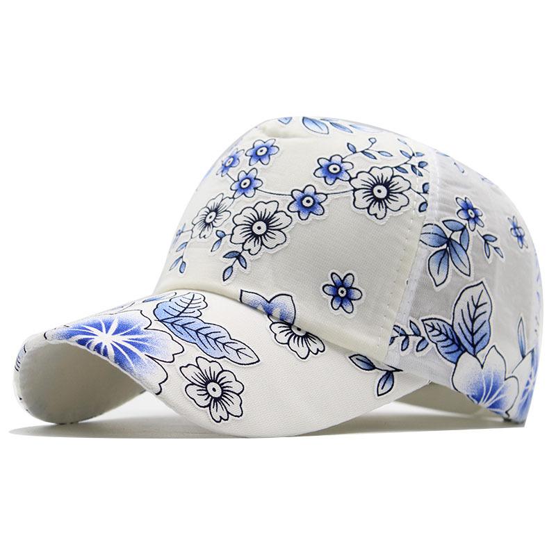 Шляпа Женская Уличная Защита от Солнца Кружевная Тонкая Дышащая Бейсболка Весна Лето Цветы Солнцезащитная Шляпа
