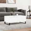 Coffee Table, White 90x50x36.5 Cm, Wood-based Material