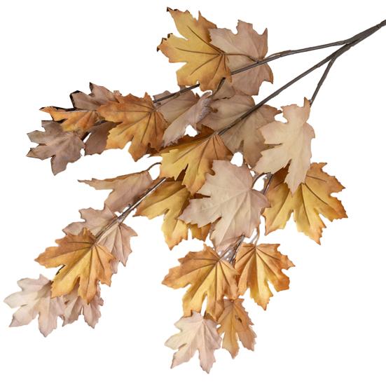 Artificial Maple Leaf Vibrant Color Simulation Plant Exquisite Realistic Maple Leaf for Home Party Decoration