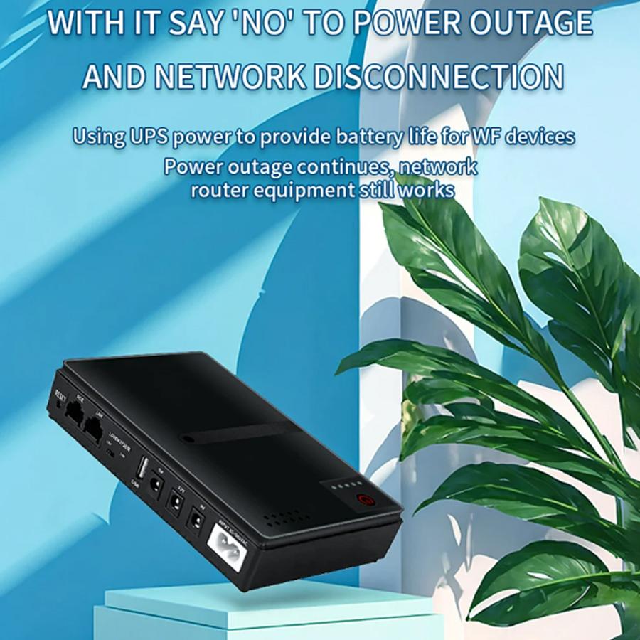 AC85-265V DC1018P Маршрутизатор 5V9V12V Оптический монитор Cat Резервное копирование Бесперебойный источник питания 10400 мАч Зарядное устройство для сотового телефона DC UPS