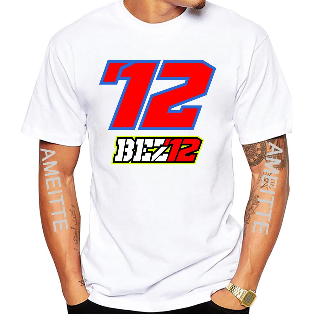 Marco Bezzecchi Bez Pilot 72 Gp Race Riding Tshirt Summer Unisex Short Sleeve Sport Boy Hip Hop Casual White Tops Unisexs Ride Tees