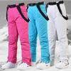 Женские и мужские лыжные брюки, водонепроницаемые ветрозащитные лыжные брюки, утепленные брюки из мягкого материала для сноуборда, пешего туризма, зимние теплые брюки для женщин и мужчин