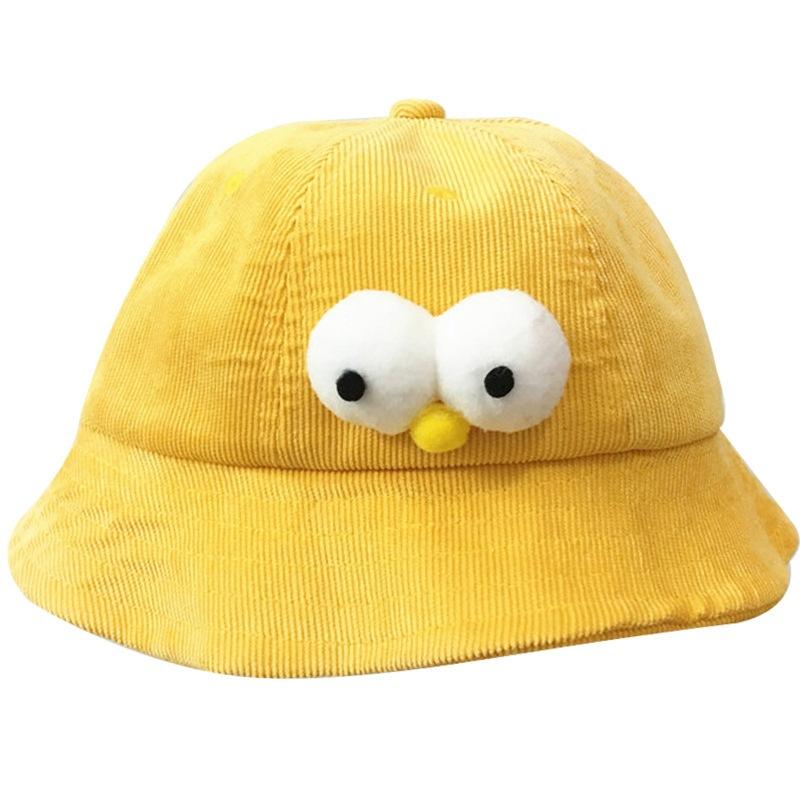 Sesame Street big eyes cartoon children's basin hat autumn baby big edge hat cute baby bucket hat