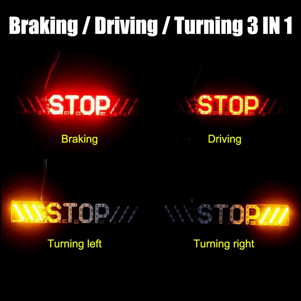 Задний фонарь поворота влево/вправо, указатели поворота мотоцикла, универсальный светодиодный мигающий стоп-сигнал для освещения номерного знака мотоцикла