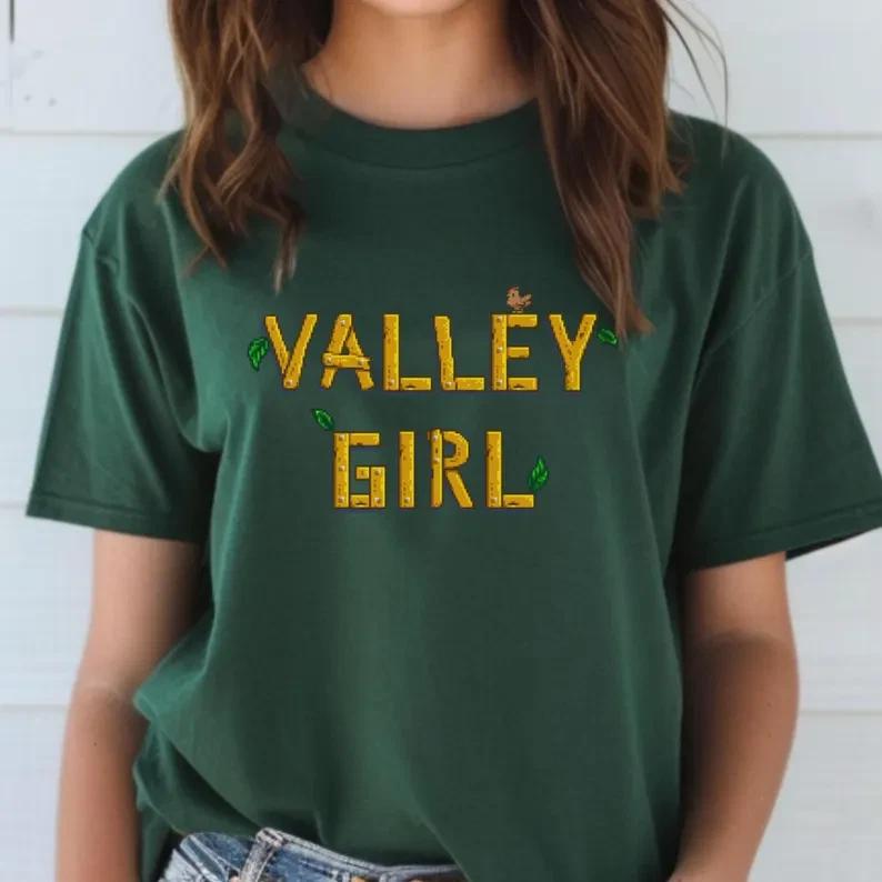 Stardew Valley Valley Girl Multicolor 1 Sided Short Sleeves T Shirt
