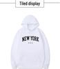 Толстовки с принтом New York City Letter для мужчин и женщин