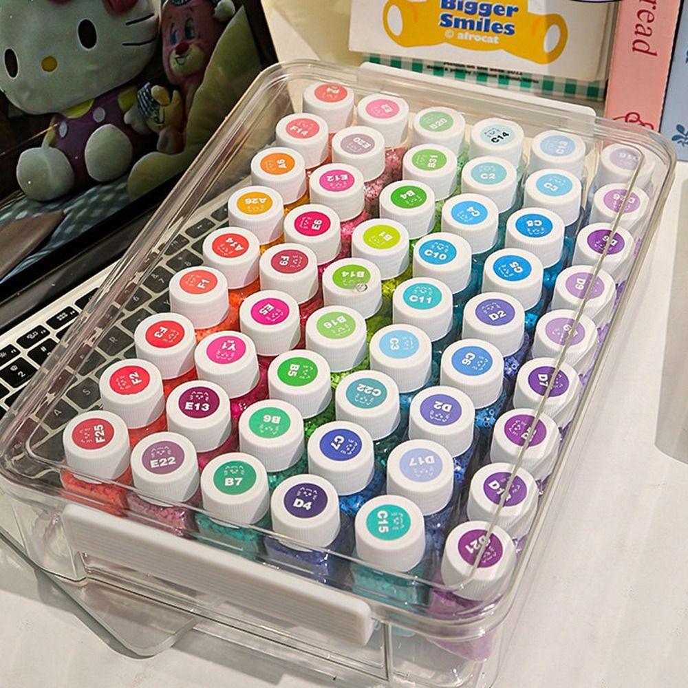 Большая упаковка для бусин Perler Прозрачная бутылка для хранения бусин Инструменты для организации дома