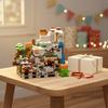 1000PCS DIY Castle Adventure Building Blocks Set with Animals Mine Cart Track Waterfall Trees Creative Toy for Birthday Gift
