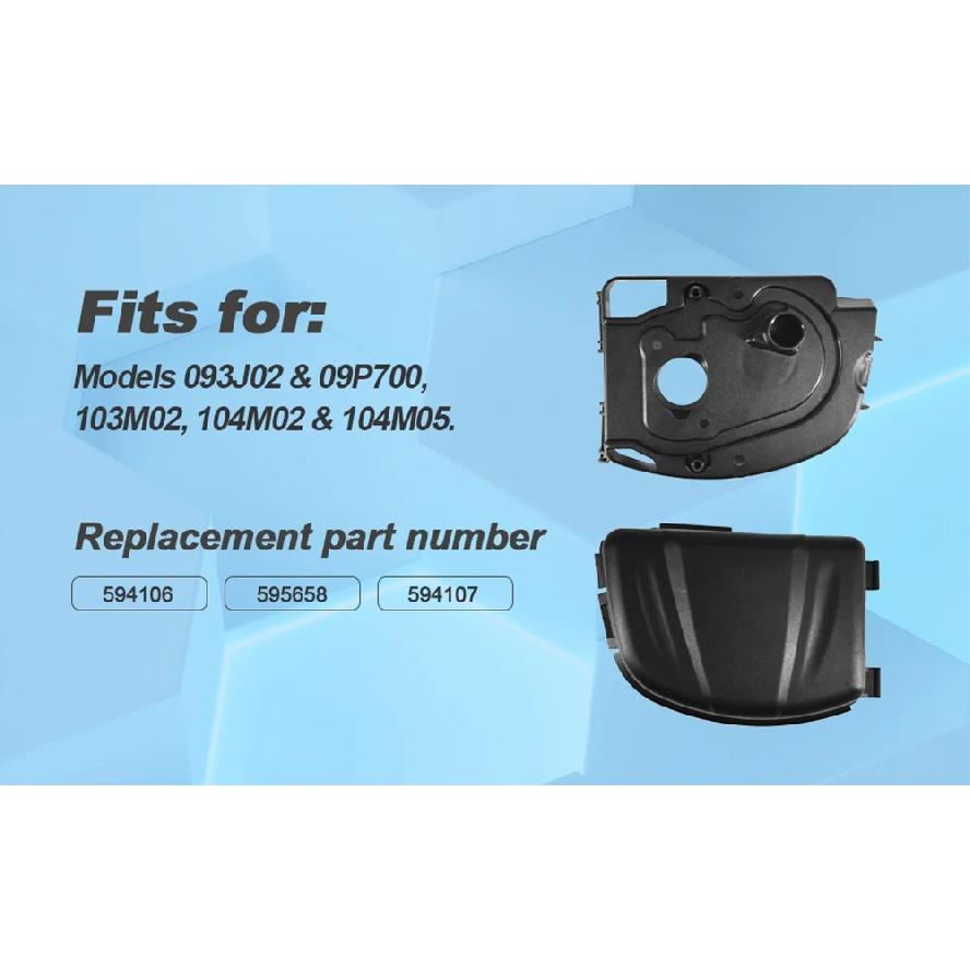 595658 Cleaner Cover with 798452 Filter and 595661 Base for B&S 595661 798452 595658 Lawn Mower Fit for 550E 550EX 575EX 625EX