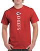 Вертикальная футболка Chiefs Kansas City Football KC Arrowhead Вертикальный Графический GKC01 Унисекс Футболка