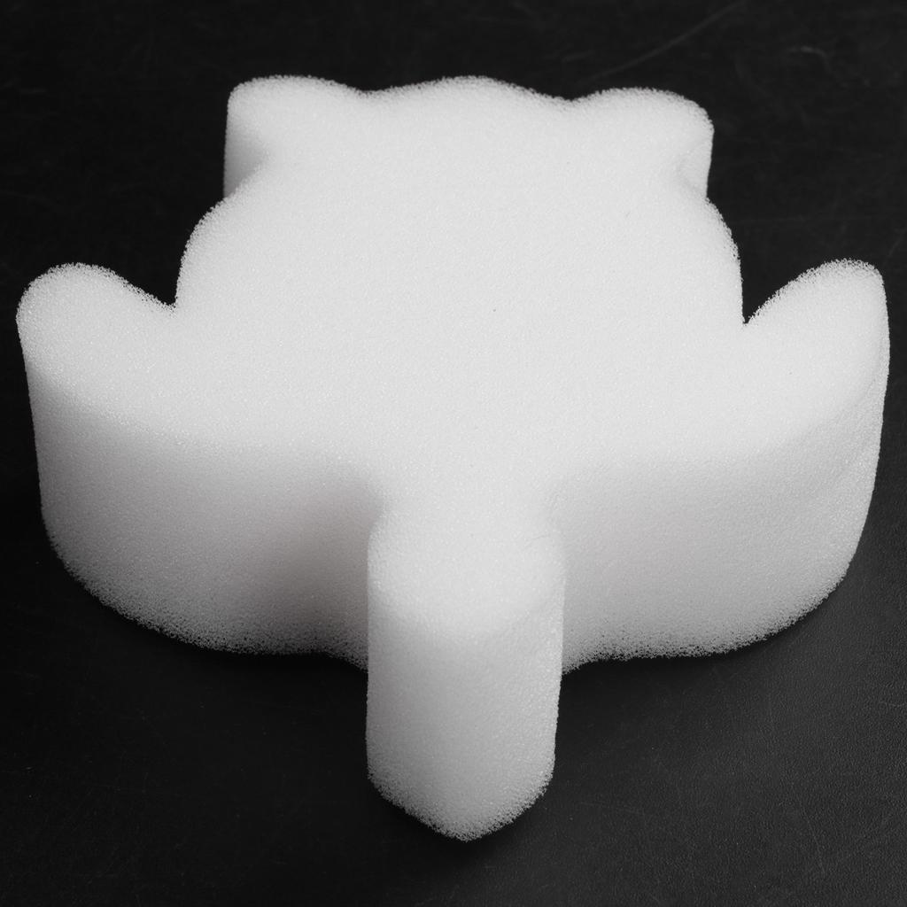 50Pcs White Floating Spa Sponge Turtle Oil Absorbing Hot Tub Skimmer Scum Absorber Cleaners for Swimming Pool