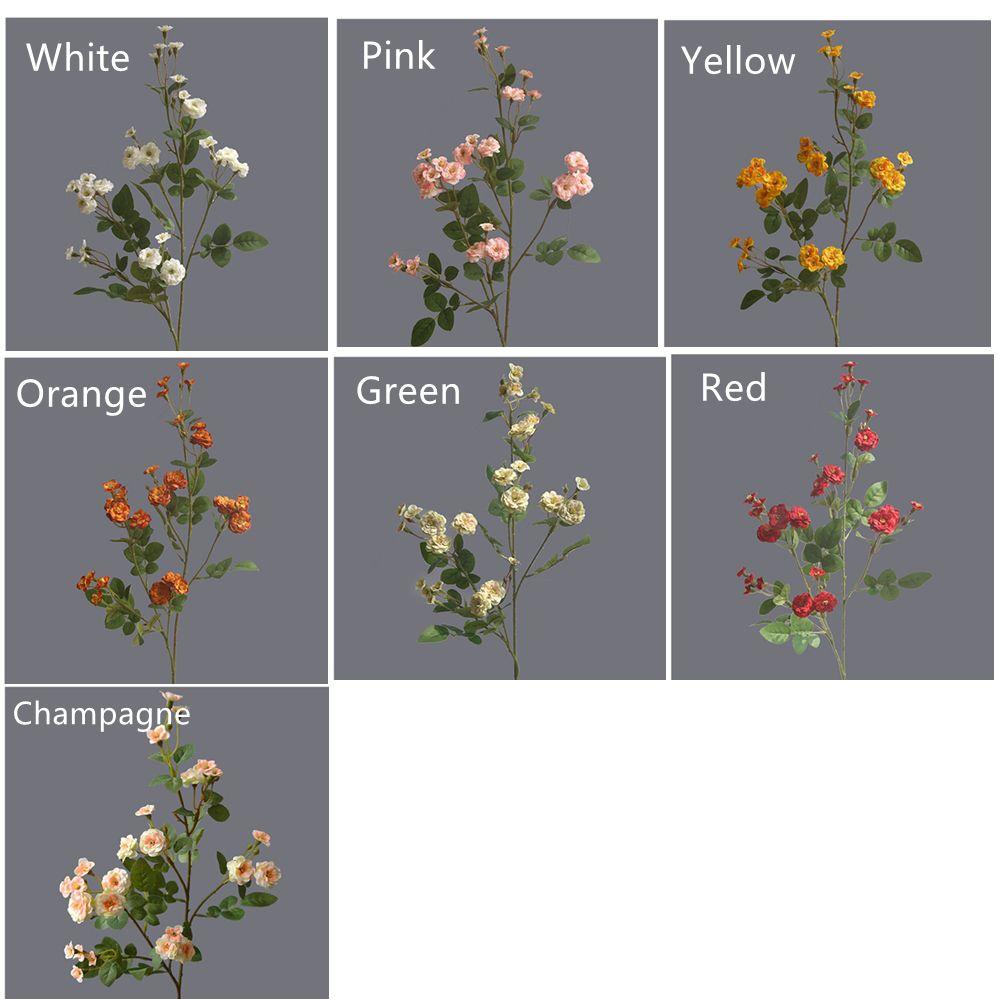 Украшение дома Букет Шелковые цветы Роза Цветок Искусственные цветы Имитация цветка Искусственные цветы