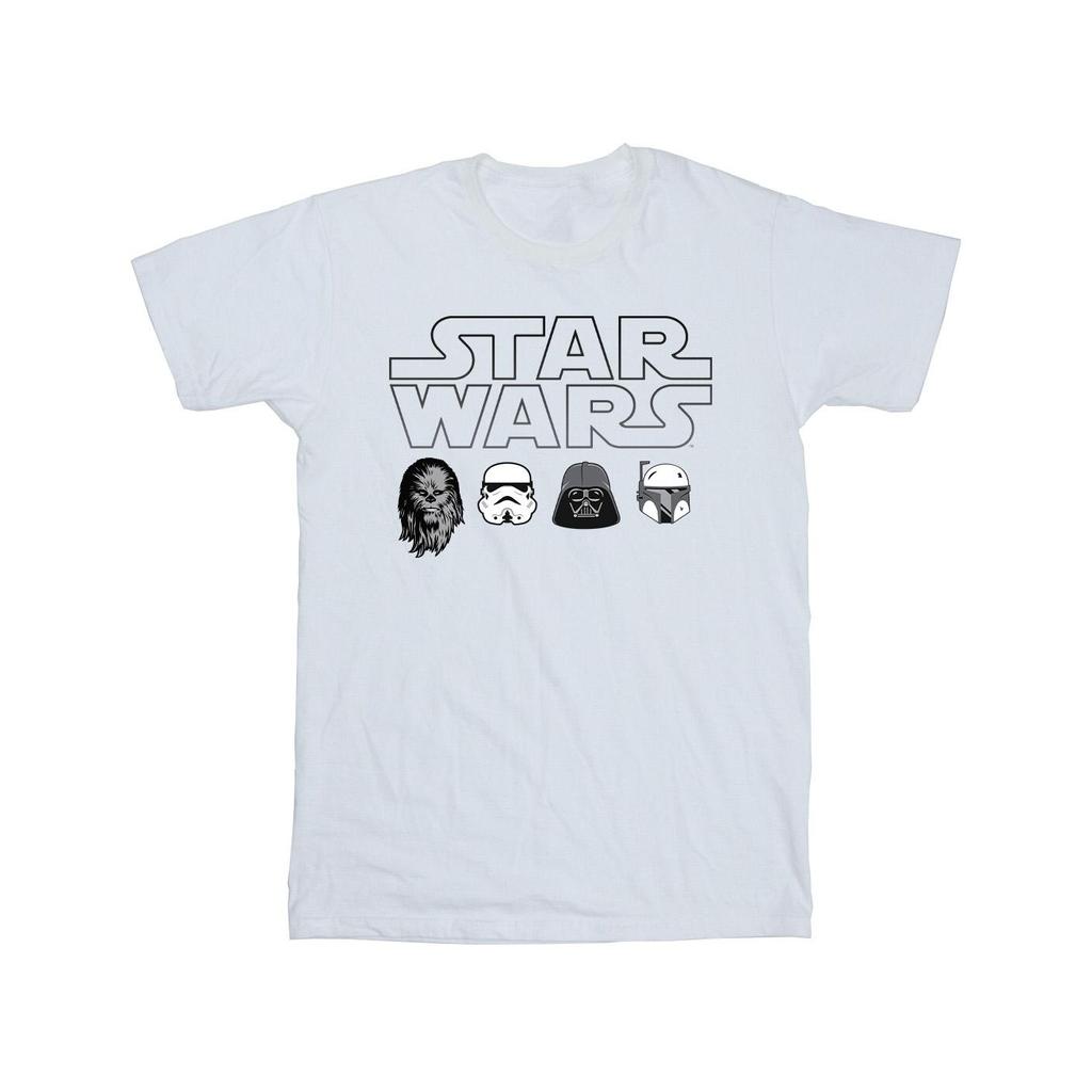 Star Wars Mens Character Heads T-Shirt