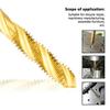 HSS Sprial Thread Tap Titanium Coated Metric SAE Screw Tap Drill Bits M3-M8 Or M2-M12 Machine Plug Tap Threading Tool Hand Tools