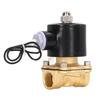Электромагнитный клапан 2W Нормально закрытый Латунный Медный сердечник Катушка Электрический электромагнитный клапан для воды газа масла
