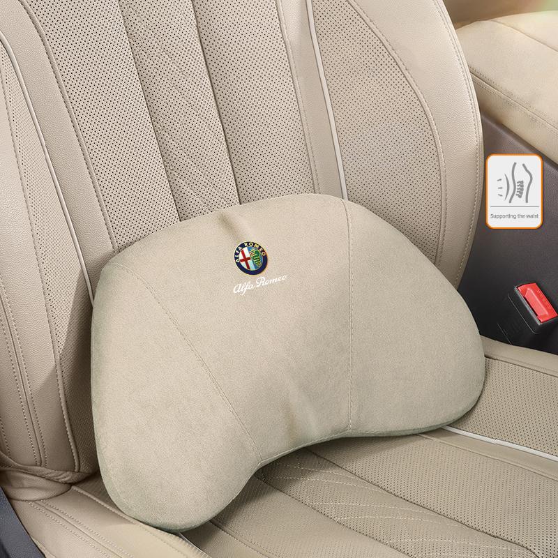 Car Neck Protection Pillow Headrest Memory Cotton Lumbar Support For Alfa Romeo Giulietta Mito 159 Giulia Stelvio 156 147 Tonale lhj566