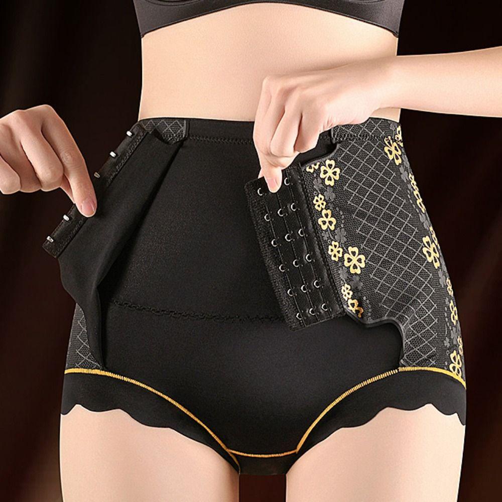 Трусы-подтяжки Flower Butt Lifter с высокой талией, корректирующее нижнее белье, бесшовные хлопковые трусы послеродовые
