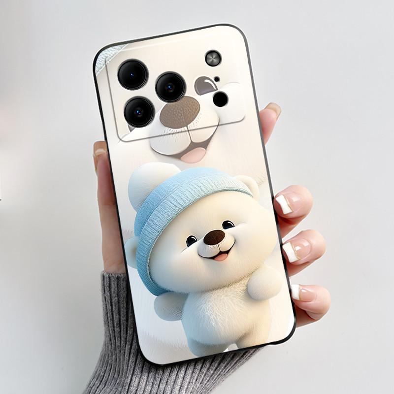 Для Doogee Note 56 Note56 Чехол Роскошный Милый Любовь Кролик Мультяшный Смешной Чехол Черный ТПУ Мягкий Силикон Ударопрочный Защитный Корпус
