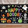 Party Backdrop Halloween Flat Booday Multi Layered Celebrations Event Backdrop Decoration Front Door Decor