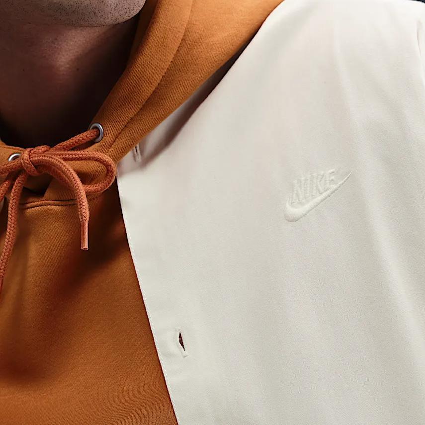 Nike Клуб SS25 Мода Универсальная Трендовая Однотонная Футболка с Коротким Рукавом Мужские Топы Белый HJ2030133