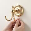 Golden Robe Hook Durable Towel Hook Retro Style Coat Hook  Bathroom Bedroom Entryway