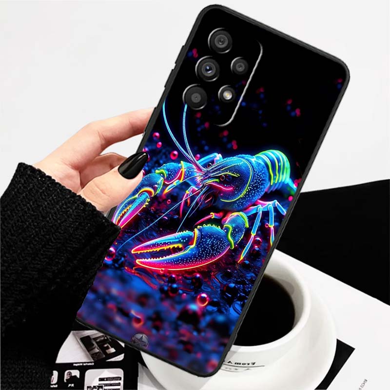 Чехол для телефона с дизайном Аниме Биология для Samsung A73 A72 A71 A55 A54 A53 A52 A51 A13 A22 A16 A15 A12 A14 A26 A07 5G Черный