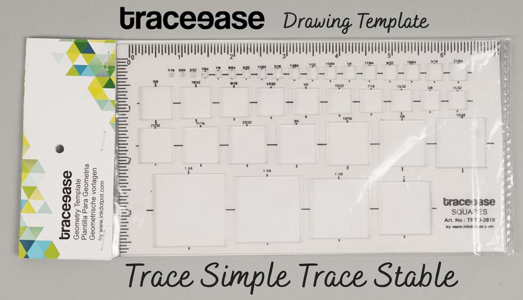 Traceease 1 шт. прямоугольный трафарет с 39 квадратными геометрическими инкрустациями, шаблон 7,2 x 4 дюйма, линейка для геометрических измерений своими руками, толщина 1 16 дюймов