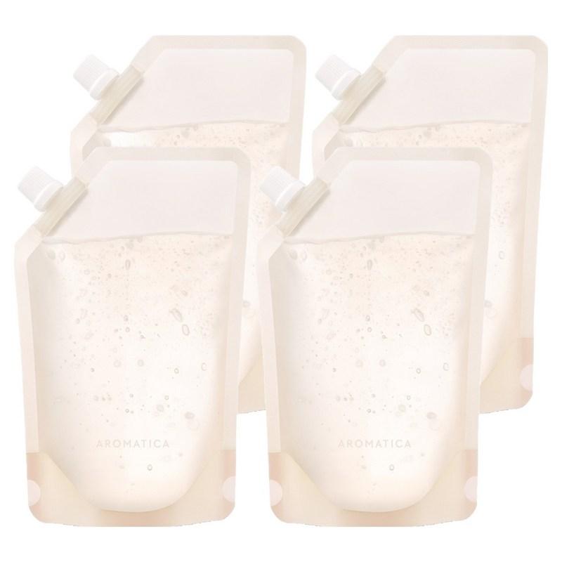 Aromatica Успокаивающий гель с алоэ вера, сменный блок, 500 мл, 4 шт.
