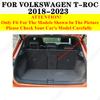 Waterproof Highly Covered Car Trunk Mat Tail Boot Pad Carpet Cover Cargo Liner For Volkswagen VW T-Roc 2018