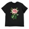 Pink Rose Vintage Aesthetic Botanical Floral Flowers T-Shirt Oversized T Shirt Quick-drying Mens Big and Tall T Shirts