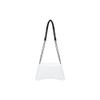 Balenciaga Downtown Distressed Silver Hardware Paper Feel Leather Shoulder Bag Small Women shoulder bag White 6890581I7BY9060