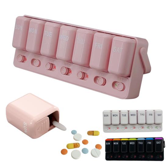 Органайзер для таблеток на 7 дней, дорожный контейнер для таблеток, ежедневная таблетница