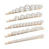 5 Pieces Pearl Hairpin Women's Fashion Soft Pearl Hairpin Hair Stick Girl Hair Clip Hair Clip Set Hair Accessories Jewellery