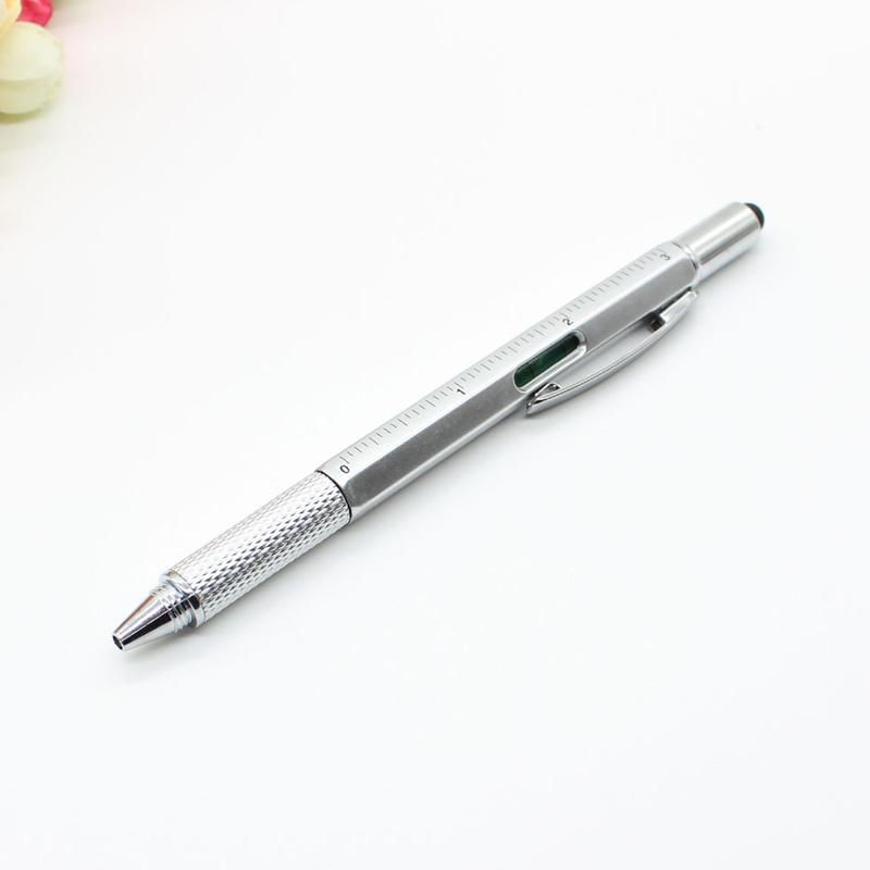 Многофункциональная шариковая ручка, уровень + штангенциркуль + отвертка. Многофункциональная шариковая ручка с емкостью.