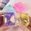 Glitter Colorful Simulated Tofu Fidget Toy Polar Light Small Ice Cubes Fidget Toy Children Gifts
