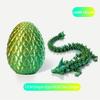 3D-печатные драконьи яйца с драконом внутри, игрушки-непоседы для взрослых, 3D-печатный шарнирный дракон, подвижные гибкие хрустальные игрушки-драконы для аутизма/СДВГ