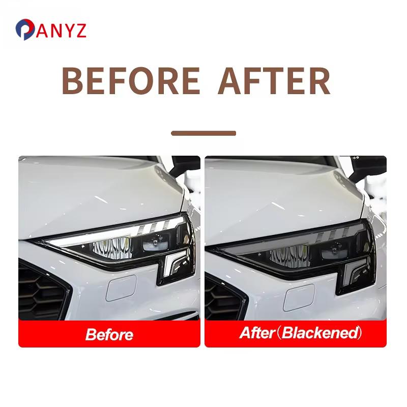 2 Pcs Car Headlight Protective Film Transparent Smoked Black TPU Sticker For BMW M3 E90 E92 E93 2007-2013 GTS CRT Accessories