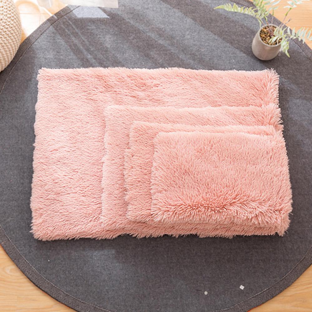 Круглая плюшевая кровать для собаки кошки, домик для питомца, коврик, мягкая подушка для щенка котенка, коврик, маленькие кровати для собак для собак кошек, зимняя теплая кровать для сна