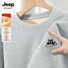 JEEP SPIRIT Мужской свитшот свободного кроя с круглым вырезом из флиса из овечьей шерсти