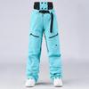 Лыжные брюки для женщин и мужчин, для улицы, зимние, теплые, утепленные, водонепроницаемые, ветрозащитные, для катания на лыжах, унисекс, дышащие, для спорта, тренировок, сноубординга, снежные брюки