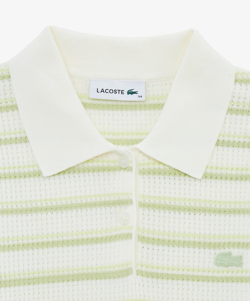 Женский поло-свитер в полоску Lacoste Pf710E-56G Uyb