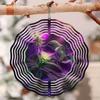 Diligent Hummingbird 2D Wind Spinner Metal Hanging Rotating Ornament for Indoor Outdoor Garden Decor No Power Required Easy to Install