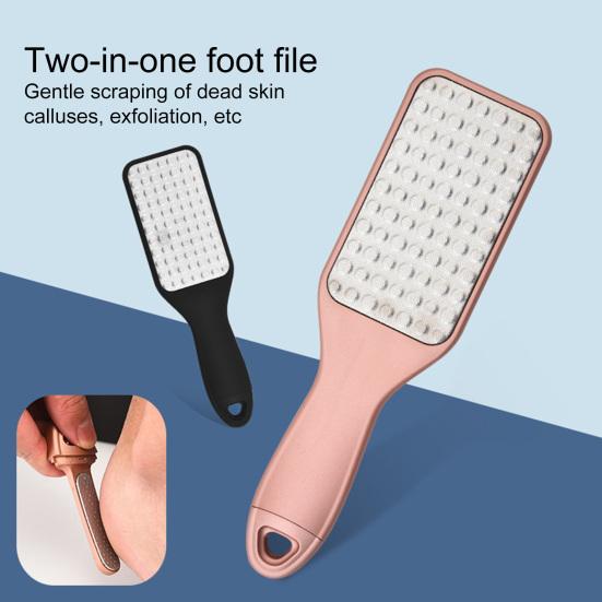 Dead Skin Callus Remover Foot Scrubber Dry Wet Dual Use Stainless Steel