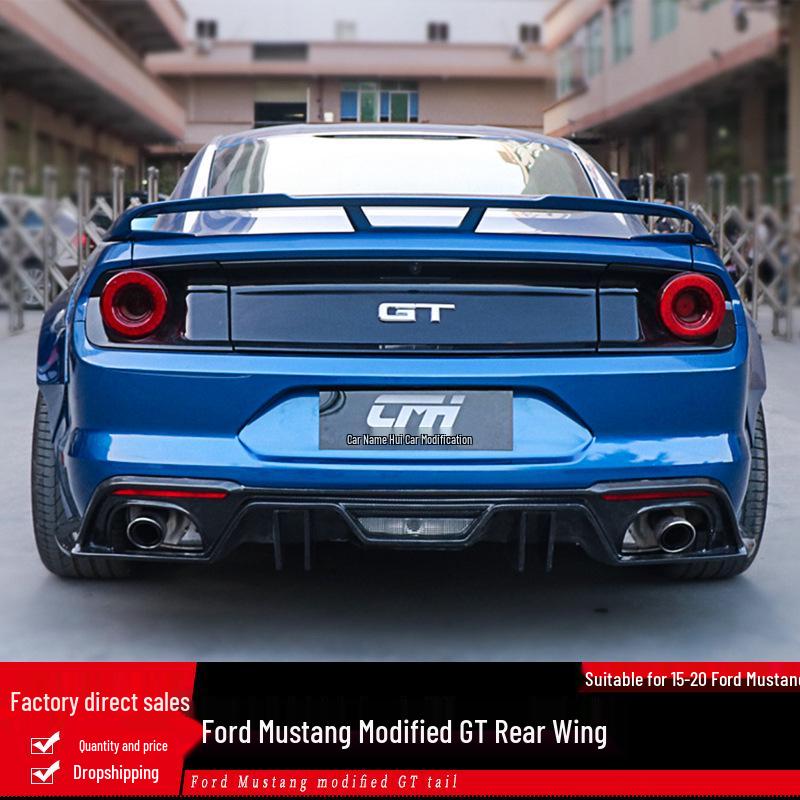 15-23 Ford Mustang GT Trunk Spoiler: ABS Tail Wing