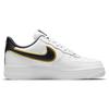 Nike Air Force 1 07 LV8 Metallic Swoosh Pack — белые мужские кроссовки с металлическим золотом, черные DA8481-100