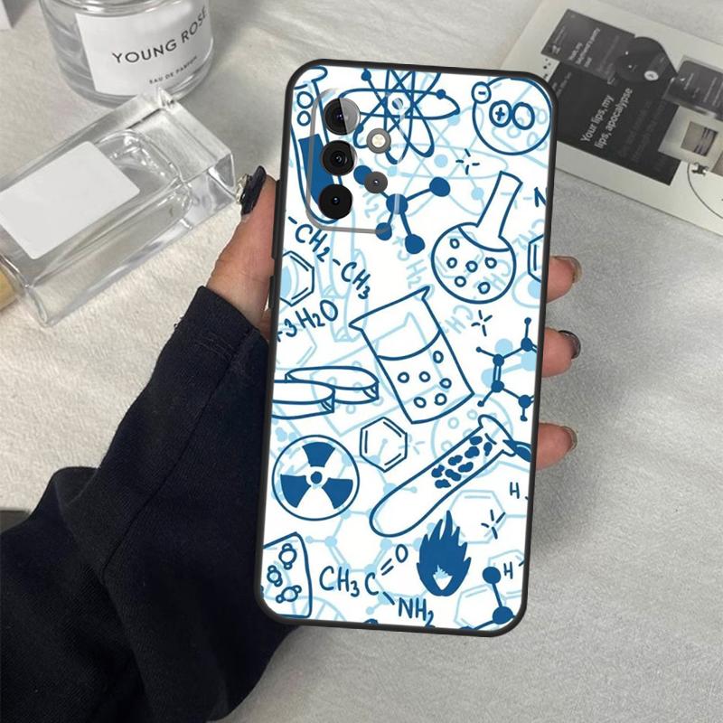 Винтажный кейс для лаборатории химии для Samsung Galaxy A06 A16 A26 A36 A56 A53 A32 A52 A33 A13 A55 A35 A15 A14 A34 A54 A17