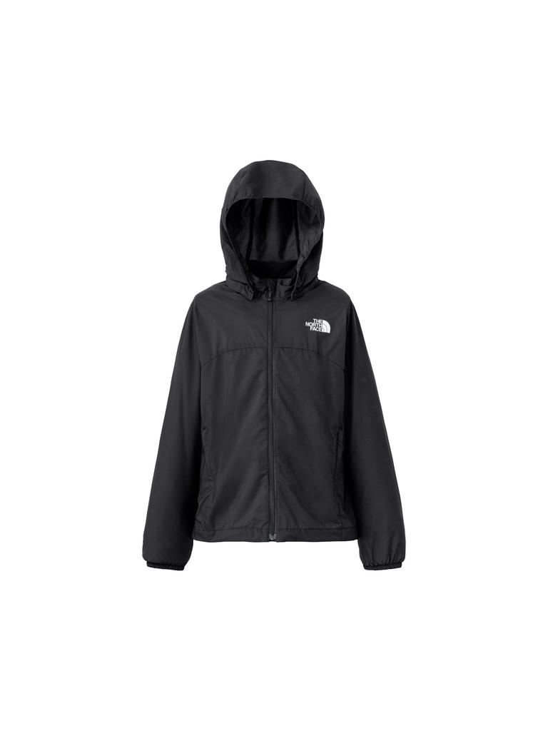 The North Face Swallowtail Size 120 Jacket, Unisex, Windproof, Water-Repellent, Lightweight, Black,