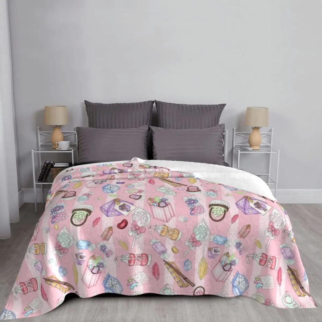 Honeydukes Wizarding Sweet Shop Throw Blanket Blanket For Sofa Shaggy Blanket Fluffy Shaggy Blanket Blankets For Baby