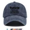 pc pcs Funcle Baseball Cap for Unisex  Women Adjustable Snapback Hat with Fun Text Print  funcle Lettering Lightweight Brea