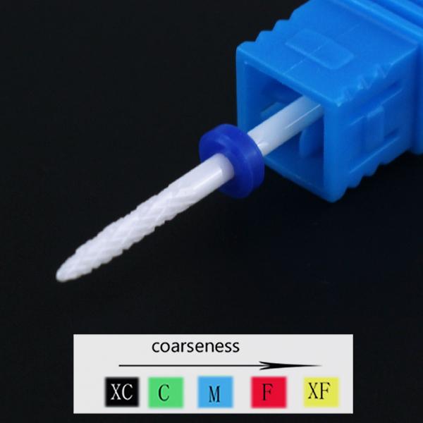 1pc Ceramic Nail Drill Bit Small Ball Milling Cutter Bits For Manicure Pedicure Pointed Apparatus Files Gel Polish Remove Tools